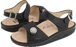 Sausalito - 1572 (Black Nappa Lea) Women's Sandals
