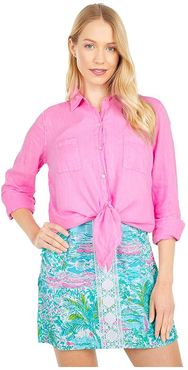Sea View Button Down (Prosecco Pink) Women's Clothing