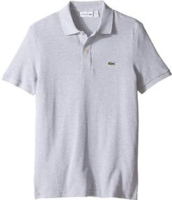 Short Sleeve Slim Fit Pique Polo (Silver Chine) Men's Short Sleeve Pullover