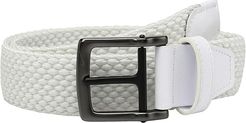 Stretch Woven (White) Men's Belts