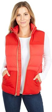 Featherweight Down Vest (Bright Red) Women's Clothing
