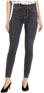 Chloe Pull-On Ankle Skinny in Silky Soft Denim in Meteorite (Meteorite) Women's Jeans