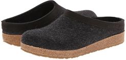 GZL Leather Trim Grizzly (Charcoal) Clog Shoes