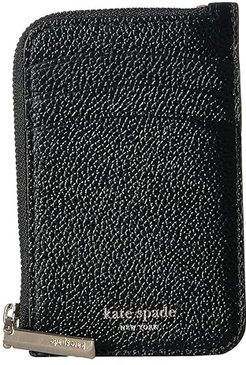 Margaux Zip Card Holder (Black) Coin Purse