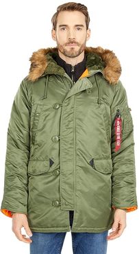 Slim Fit N-3B Parka (Sage) Men's Clothing