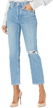 Sarah Straight Ankle w/ Covered Buttonfly in Juliette Destructed (Juliette Destructed) Women's Jeans