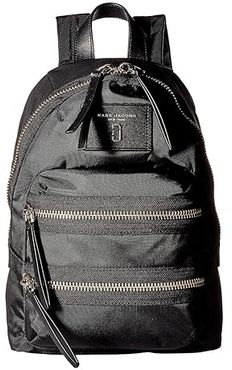 Nylon Biker Mini Backpack (Black 1) Backpack Bags