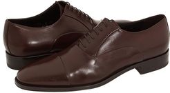 Maioco (Dark Brown Nappa) Men's Lace Up Cap Toe Shoes