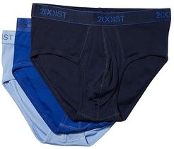 3-Pack ESSENTIAL Contour Pouch Brief (Navy/Cobalt/Porcelain) Men's Underwear