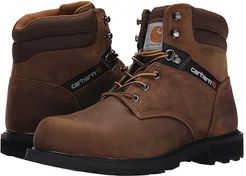 Traditional Welt 6 Steel Toe Work Boot (Crazy Horse Brown Leather) Men's Work Boots