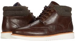 Nu Casual Wing Tip Boots (Chestnut) Men's Shoes