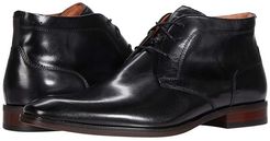 Sorrento Plain Toe Chukka Boot (Black Smooth) Men's Shoes