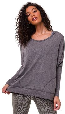 Vintage Long Sleeve (Gray) Women's Clothing