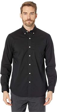 Long Sleeve Signature Comfort Flex Shirt (Black) Men's Clothing