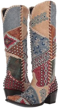 Blowout (Bone/Red) Cowboy Boots