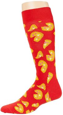 Pizza Sock (Light Red) Men's Crew Cut Socks Shoes