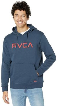 Big RVCA Pullover Hoodie (Moody Blue) Men's Clothing