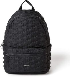 Quilted Backpack (Black) Backpack Bags