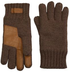 Knit Gloves with Tech Leather Palm (Stout) Extreme Cold Weather Gloves