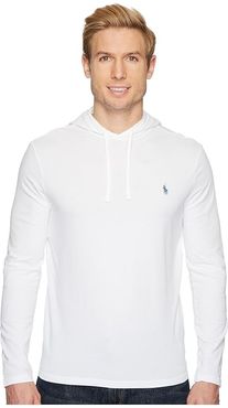 Hooded Jersey Tee (White/Navy) Men's T Shirt