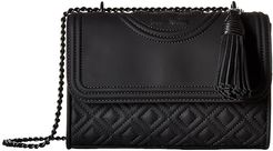Fleming Matte Small Convertible Shoulder Bag (Black) Shoulder Handbags