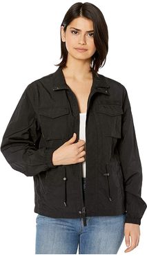 M-65 Nylon Mod Field Coat (Black) Women's Clothing