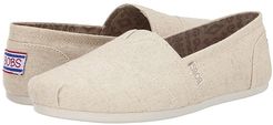 Bobs Plush-Best Wishes (Natural) Women's Slip on  Shoes