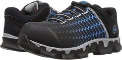 Powertrain Sport Alloy Safety Toe Slip-On SD+ (Black/Blue Ripstop Nylon) Women's Industrial Shoes
