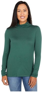 Long Sleeve Turtleneck (Garden Green) Women's Clothing