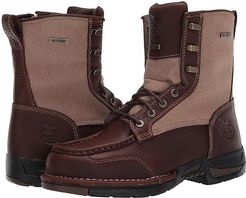 Upland 8 Moc Toe Side Zip (Brown) Men's Boots