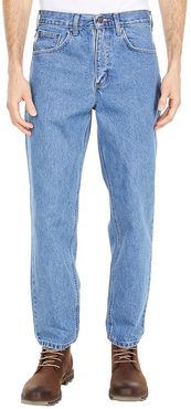 Relaxed Fit Tapered Leg Jean (Stonewash) Men's Jeans