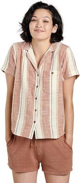 Camp Cove Short Sleeve Shirt (Salt Stripe) Women's Clothing