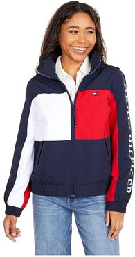 Flag Bomber Jacket (Masters Navy) Women's Clothing