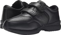 Life Walker Strap Medicare/HCPCS Code = A5500 Diabetic Shoe (Black) Men's Hook and Loop Shoes