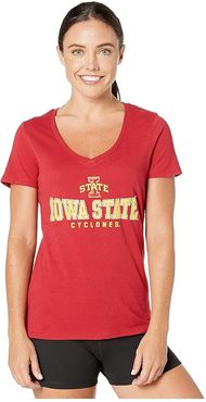 Iowa State Cyclones University V-Neck Tee (Cardinal 2) Women's T Shirt