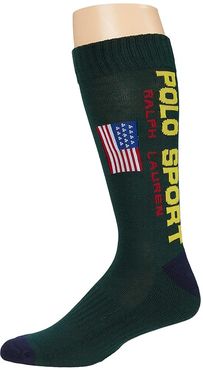 1-Pack Classic Polo Sport Crew Sock (Forest) Men's Crew Cut Socks Shoes