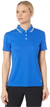 Dry Victory Polo Short Sleeve Solid (Game Royal/White/White) Women's Clothing