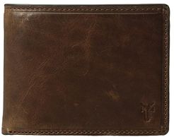 Logan Slim ID Billfold (Dark Brown Antique Pull-Up) Bill-fold Wallet