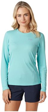 Lifa Active Solen Long Sleeve (Glacier Blue) Women's Clothing