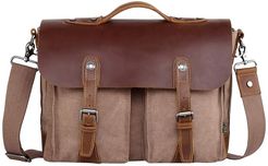 Hudson Canvas Messenger Bag (Brown) Messenger Bags