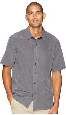 Desert Pucker S/S (Asphalt) Men's Short Sleeve Button Up