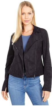 Essential Moto Jacket (Black) Women's Clothing