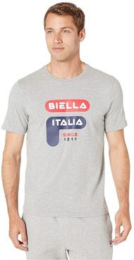 Biella 1911 Tee (Grey Heather) Men's Clothing