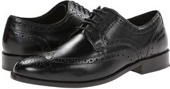 Nelson Wing Tip Dress Casual Oxford (Black) Men's Dress Flat Shoes