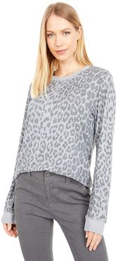 Cloud Jersey Crew Pullover (Animal Print) Women's Clothing