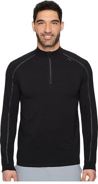 Carrollton 1/4 Zip (Black/Gunmetal) Men's Long Sleeve Pullover