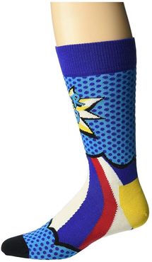 Super Dad Sock (Blue Combo) Men's Crew Cut Socks Shoes