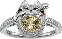 Sparkling Dance Cat Ring (Ceramic Canary Yellow) Ring