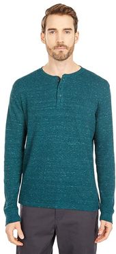 Snow Heather Thermal Tee (Green) Men's Clothing