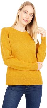 Shetland Crew Pullover (Gold Heather) Women's Sweater